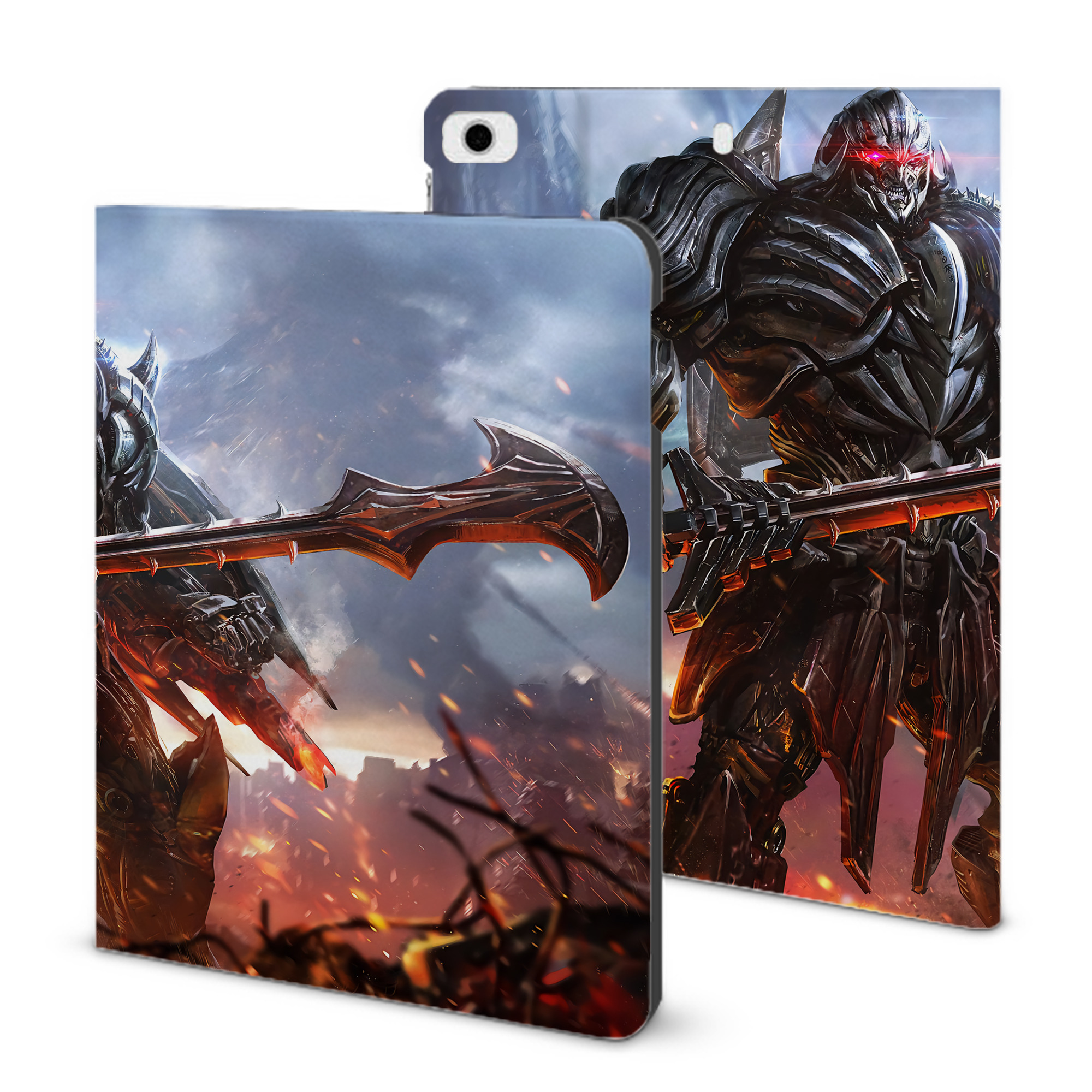 （画像用） Transformers トランスフォーマー IPad ケース ブック型 PUレザー TPU 耐衝撃 軽量 薄型 ペン収納なし 全面保護 IPad 各モデル対応
